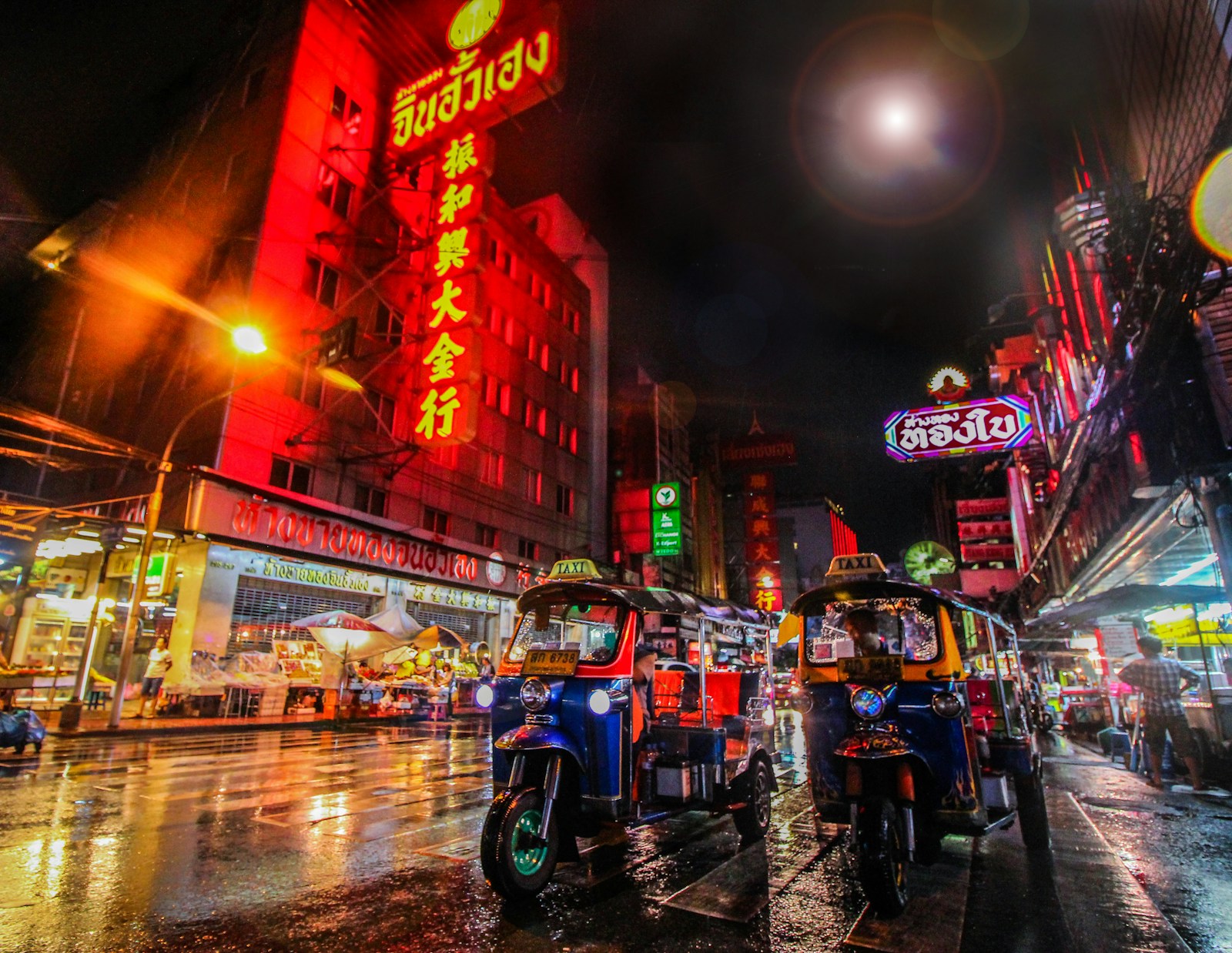 Chiang Mai Street Night Thailand